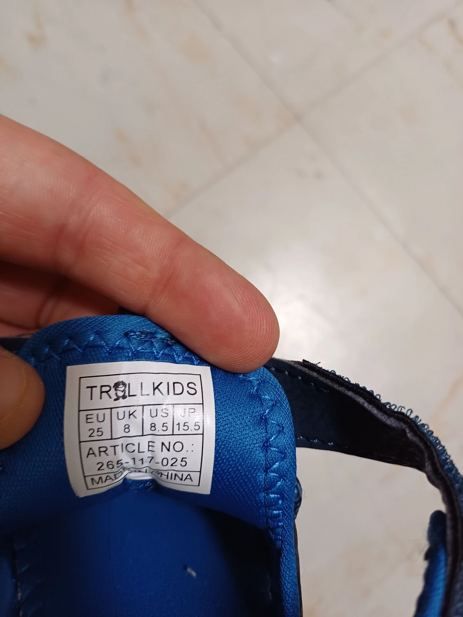 Blue hiking sandals with openings - Size 25 Trollkids – photo 4